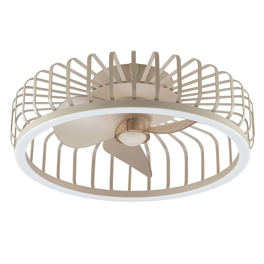 Brilliant - prigušivo LED stropno svjetlo s ventilatorom CAPO LED/36W/230V 2700-6500K Ø 48 cm bež + daljinski upravljač