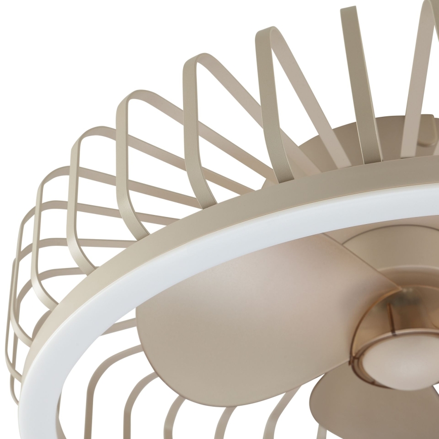 Brilliant - prigušivo LED stropno svjetlo s ventilatorom CAPO LED/36W/230V 2700-6500K Ø 48 cm bež + daljinski upravljač