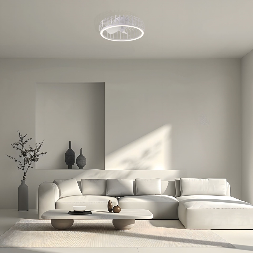 Brilliant - LED stropna svjetiljka s ventilatorom CAPO s prigušivanjem LED/36W/230V 2700-6500K Ø 48 cm bijela + daljinski upravljač