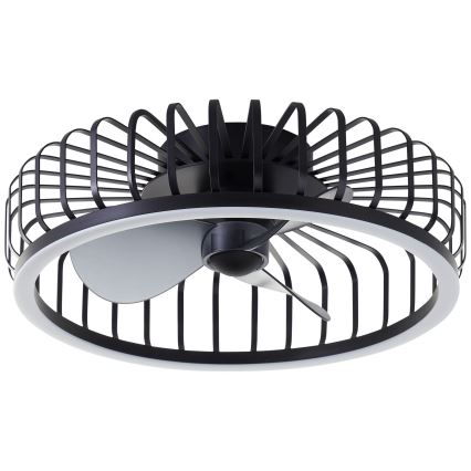 Brilliant - CAPO LED stropno svjetlo s prigušivanjem i ventilatorom, LED/36W/230V 2700-6500K Ø 48 cm crno + daljinski upravljač