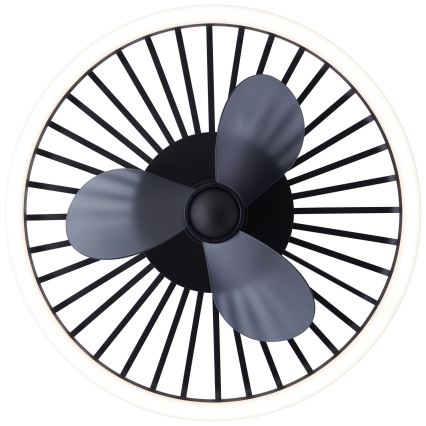 Brilliant - CAPO LED stropno svjetlo s prigušivanjem i ventilatorom, LED/36W/230V 2700-6500K Ø 48 cm crno + daljinski upravljač