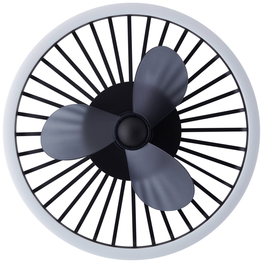 Brilliant - CAPO LED stropno svjetlo s prigušivanjem i ventilatorom, LED/36W/230V 2700-6500K Ø 48 cm crno + daljinski upravljač