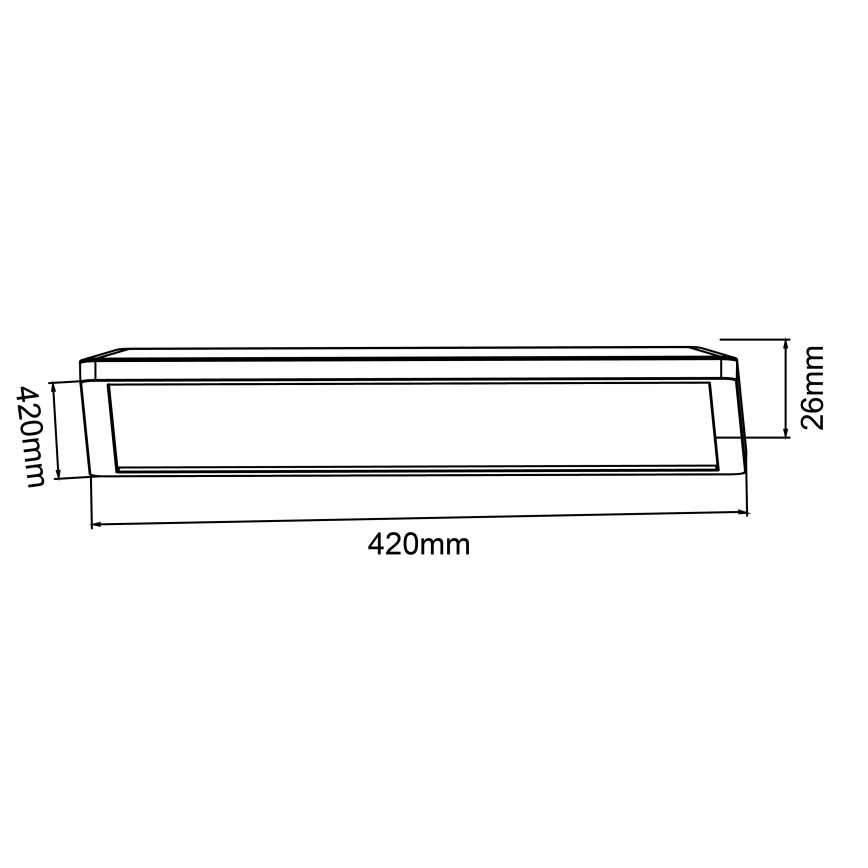 Brilliant - LED prigušivo stropno svjetlo SORELL LED/24/230V 3000-6500K 42x42 cm crna + daljinski upravljač
