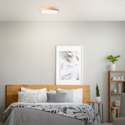 Brilliant - LED stropna svjetiljka SLIMLINE LED/24W/230V Ø 34,5 cm kaučukovo drvo