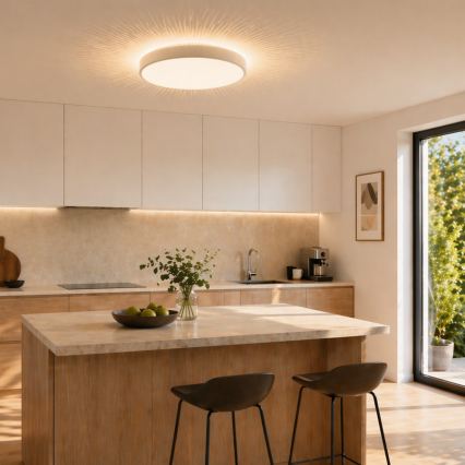 Brilliant - LED stropna svjetiljka SOLISTRA LED/18W/230V Ø 34,5 cm bijela