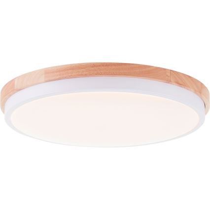 Brilliant - LED stropna svjetiljka s prigušivanjem BAARLO LED/24W/230V promjer 35 cm bijela/gumeni drvo