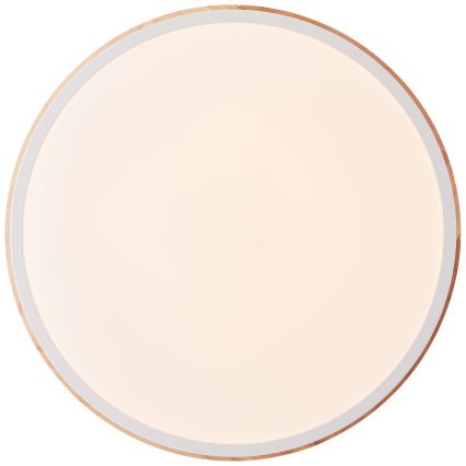 Brilliant - LED stropna svjetiljka s prigušivanjem BAARLO LED/24W/230V promjer 35 cm bijela/gumeni drvo