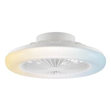 Brilliant - LED stropno svjetlo s prigušivanjem i ventilatorom MONTERO LED/20W/230V 2700-6500K Ø 42 cm bijela + daljinski upravljač