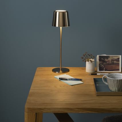 Brilliant - LED vanjska dodirna lampa s prigušivanjem XAANA LED/4W/5V 3000/4000/6500K 2600 mAh IP44 zlatna