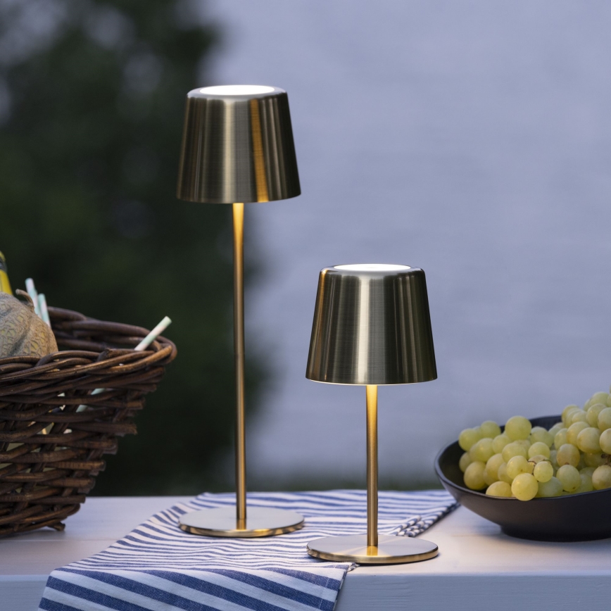 Brilliant - LED vanjska dodirna lampa s prigušivanjem XAANA LED/4W/5V 3000/4000/6500K 2600 mAh IP44 zlatna