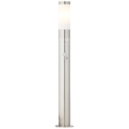 Brilliant - LED Vanjska lampa sa senzorom LEIGH LED/0,9W/230V + 1xE27/11W 80 cm IP44 sjajni krom