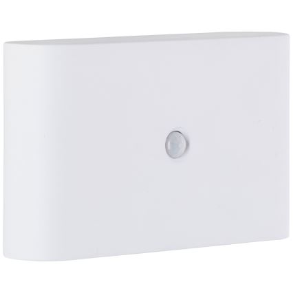 Brilliant - LED Vanjska punjiva zidna svjetiljka sa senzorom XINO LED/3W/5V IP44 bijela