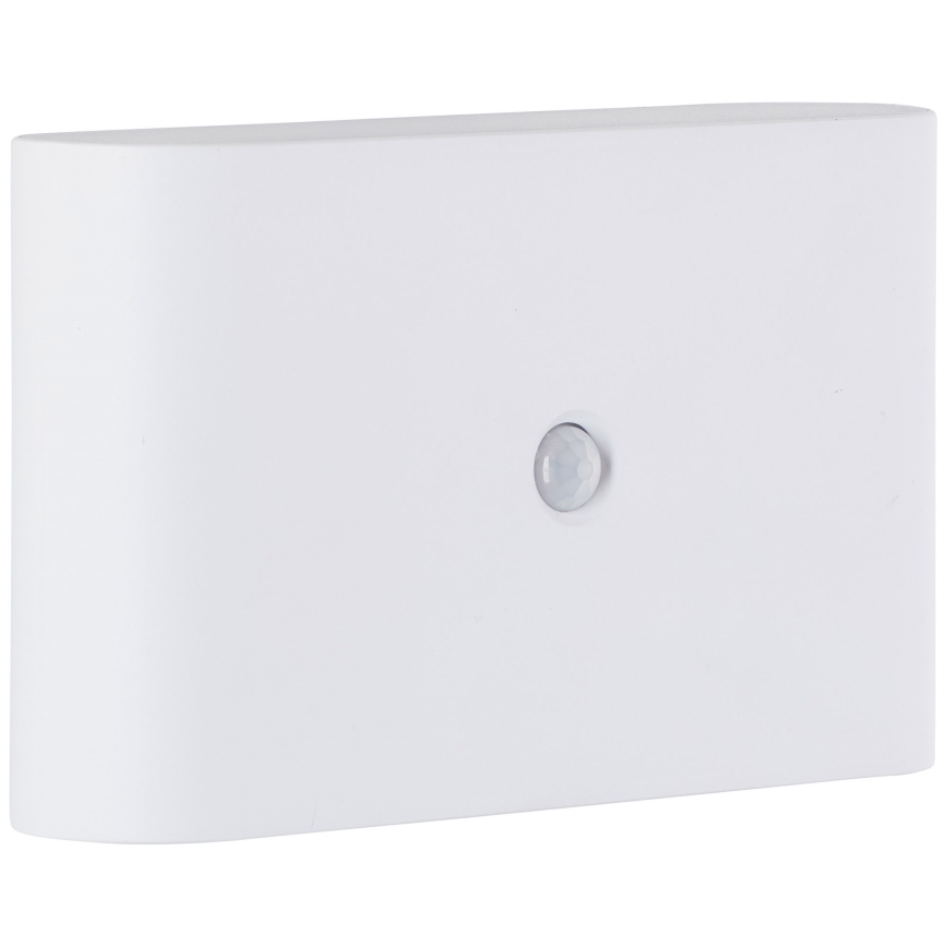 Brilliant - LED Vanjska punjiva zidna svjetiljka sa senzorom XINO LED/3W/5V IP44 bijela
