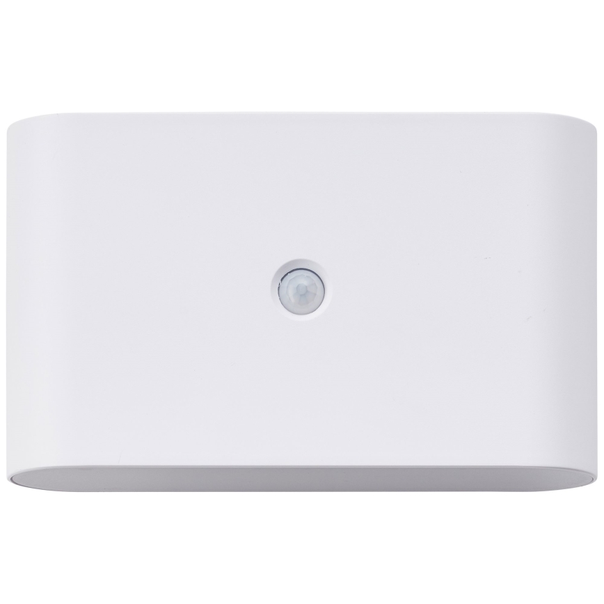 Brilliant - LED Vanjska punjiva zidna svjetiljka sa senzorom XINO LED/3W/5V IP44 bijela