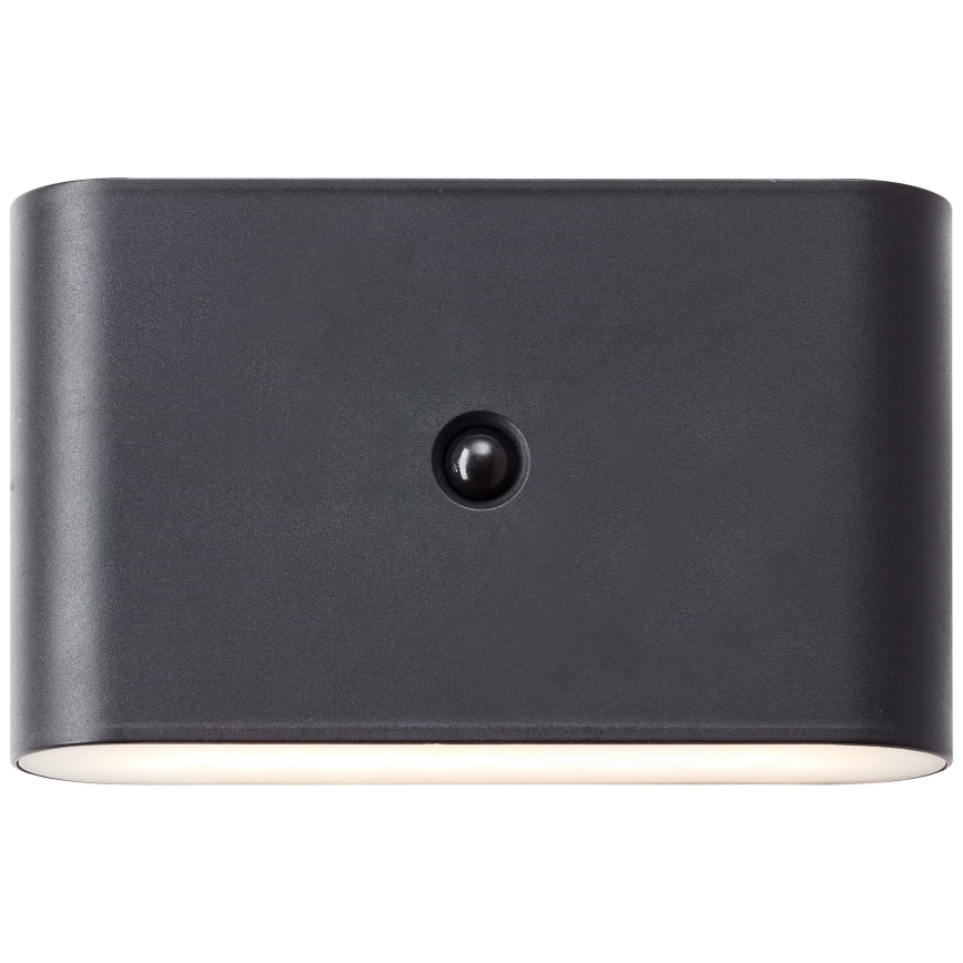 Brilliant - LED Vanjska punjiva zidna svjetiljka sa senzorom XINO LED/3W/5V IP44 crna