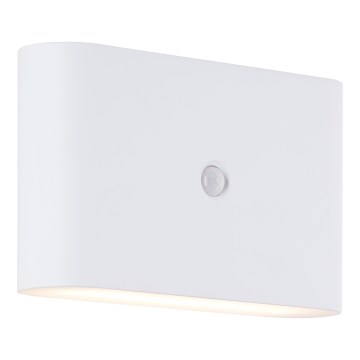 Brilliant - LED Vanjska punjiva zidna svjetiljka sa senzorom XINO LED/3W/5V IP44 bijela