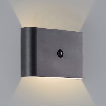 Brilliant - LED Vanjska punjiva zidna svjetiljka sa senzorom XINO LED/3W/5V IP44 crna
