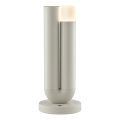 Brilliant - LED vanjska stolna lampa SAYU, punjiva i upravljiva dodirom, s mogućnošću prigušivanja LED/2,5W/5V 2700K 2600 mAh IP44 siva