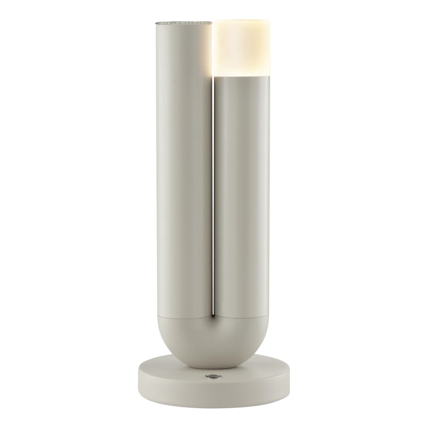 Brilliant - LED vanjska stolna lampa SAYU, punjiva i upravljiva dodirom, s mogućnošću prigušivanja LED/2,5W/5V 2700K 2600 mAh IP44 siva