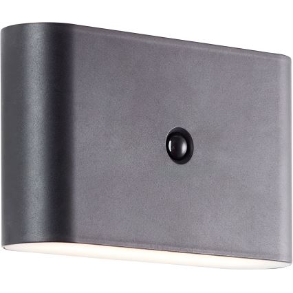Brilliant - LED vanjsko zidno svjetlo s punjivom baterijom i senzorom XINO LED/3W/5V 3600 mAh IP44 crna