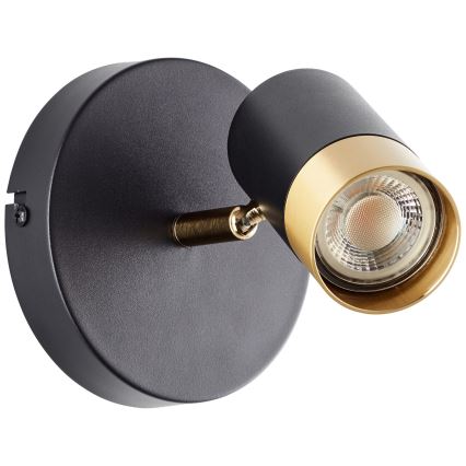 Brilliant - LED zidna reflektorska svjetiljka VIGOLO 1xGU10/5W/230V crna/zlatna