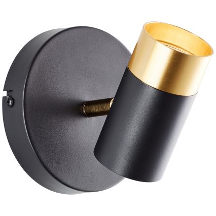 Brilliant - LED zidna reflektorska svjetiljka VIGOLO 1xGU10/5W/230V crna/zlatna