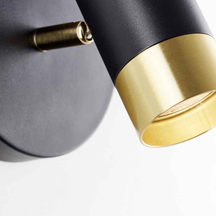 Brilliant - LED zidna reflektorska svjetiljka VIGOLO 1xGU10/5W/230V crna/zlatna