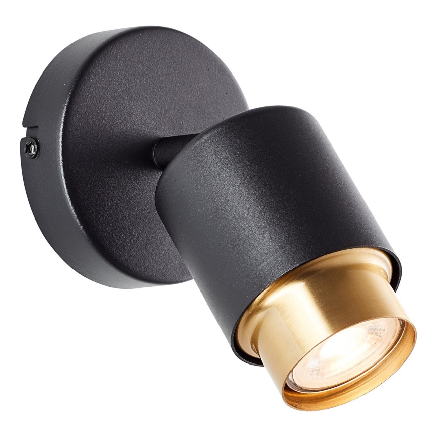 Brilliant - LED zidna spot svjetiljka COVELO 1xGU10/5W/230V crna/zlatna