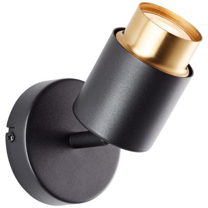 Brilliant - LED zidna spot svjetiljka COVELO 1xGU10/5W/230V crna/zlatna