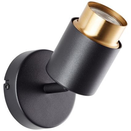 Brilliant - LED zidna spot svjetiljka COVELO 1xGU10/5W/230V crna/zlatna