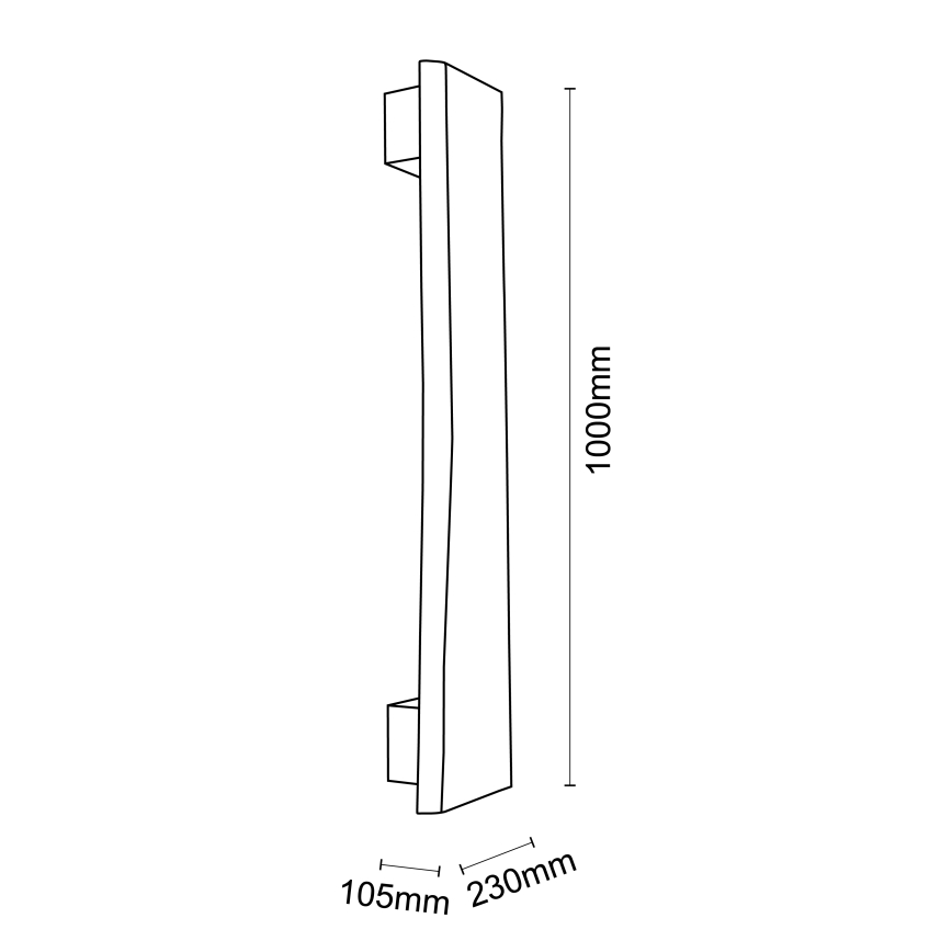 Brilliant - LED Zidna svjetiljka FEINGOLD LED/8,5W/230V bor - FSC certificirano