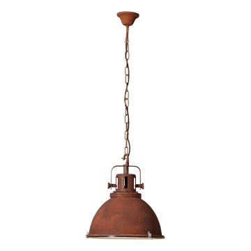 Brilliant - Luster na lancu JESPER GLAS 1xE27/60W/230V bakreni