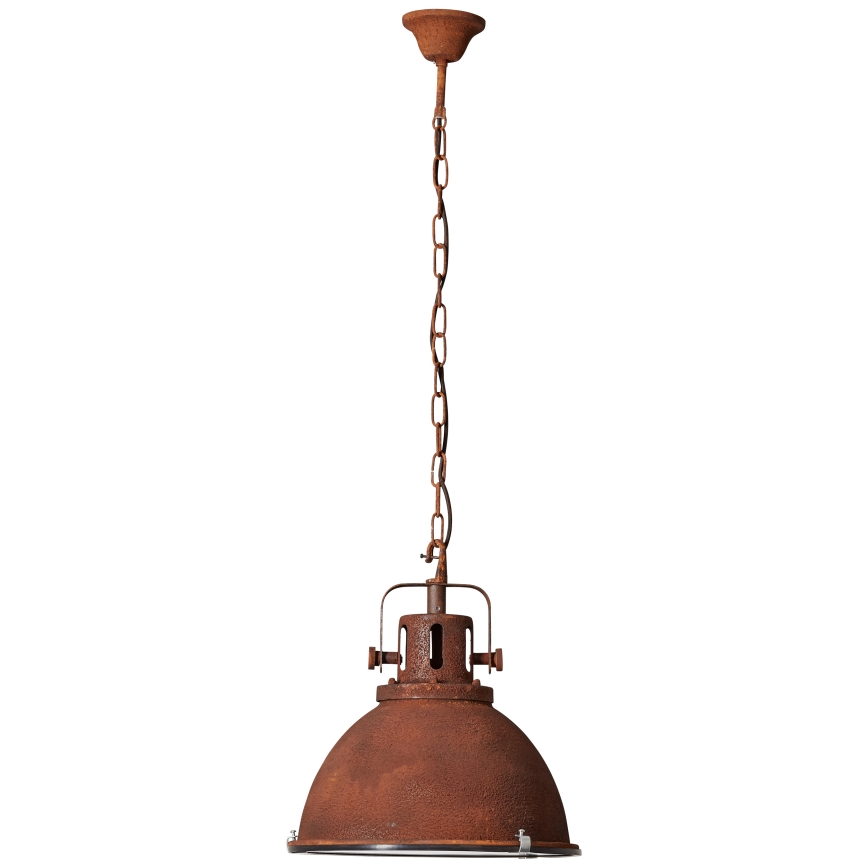 Brilliant - Luster na lancu JESPER GLAS 1xE27/60W/230V bakreni
