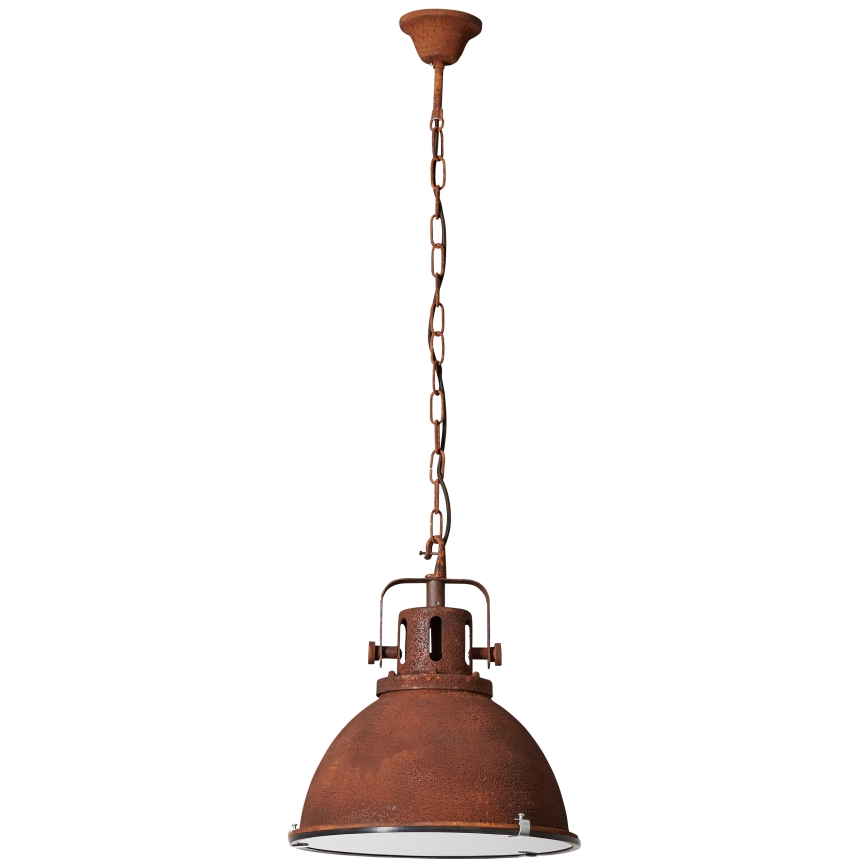 Brilliant - Luster na lancu JESPER GLAS 1xE27/60W/230V bakreni