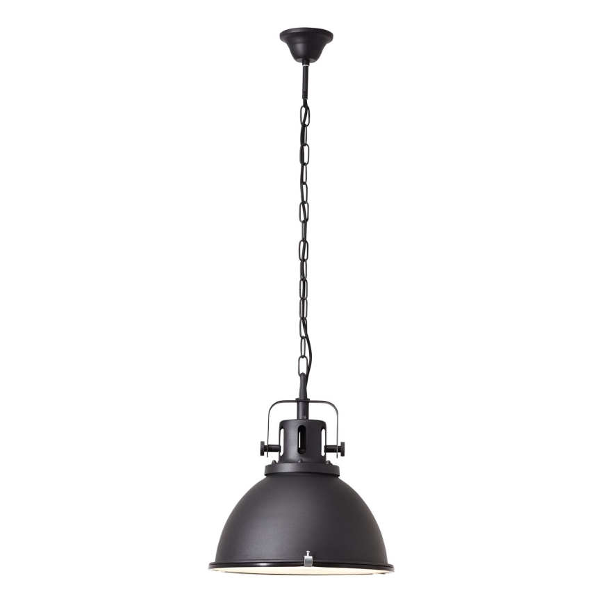 Brilliant - Luster na lancu JESPER GLAS 1xE27/60W/230V crni