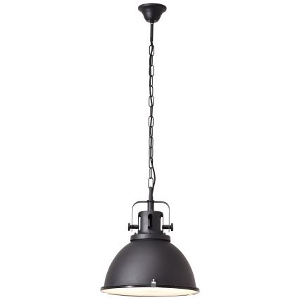 Brilliant - Luster na lancu JESPER GLAS 1xE27/60W/230V crni