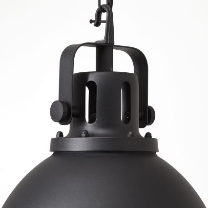 Brilliant - Luster na lancu JESPER GLAS 1xE27/60W/230V crni