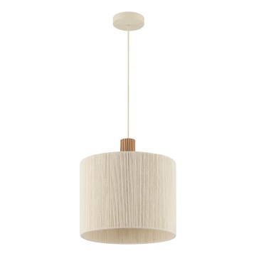 Brilliant - Luster na sajli ARLO 1xE27/20W/230V promjer 35 cm krem boje