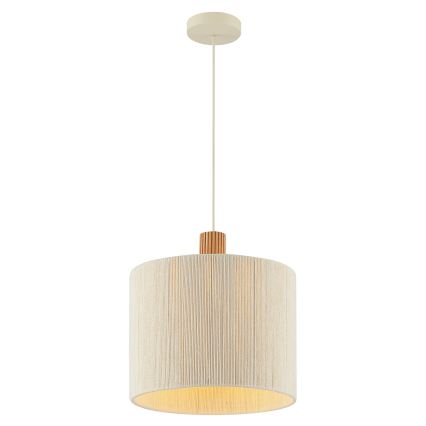 Brilliant - Luster na sajli ARLO 1xE27/20W/230V promjer 35 cm krem boje