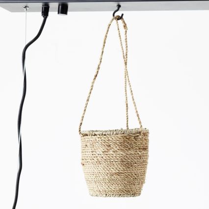 Brilliant - Luster na sajli BANKWOOD 5xE27/28W/230V topola