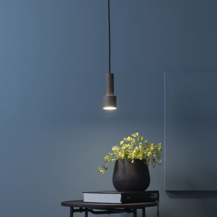 Brilliant - Luster na sajli CADIZ 1xGU10/10W/230V pr. 12,5 cm brončana
