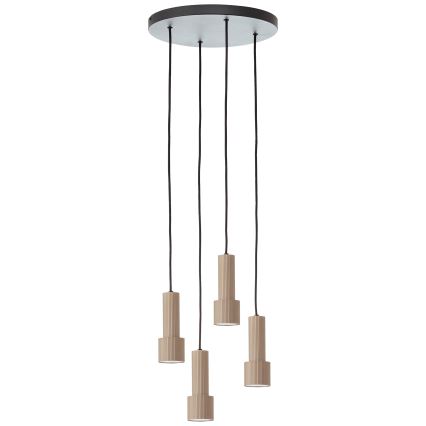 Brilliant - Luster na sajli CADIZ 4xGU10/10W/230V pr. 35 cm brončana