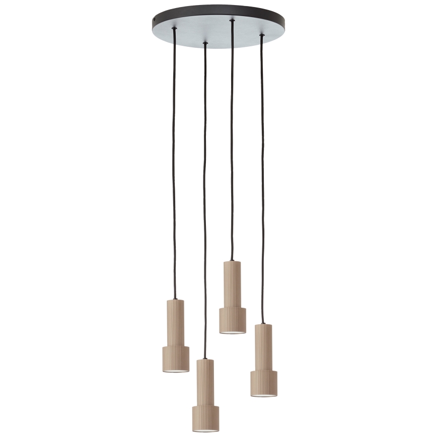 Brilliant - Luster na sajli CADIZ 4xGU10/10W/230V pr. 35 cm brončana