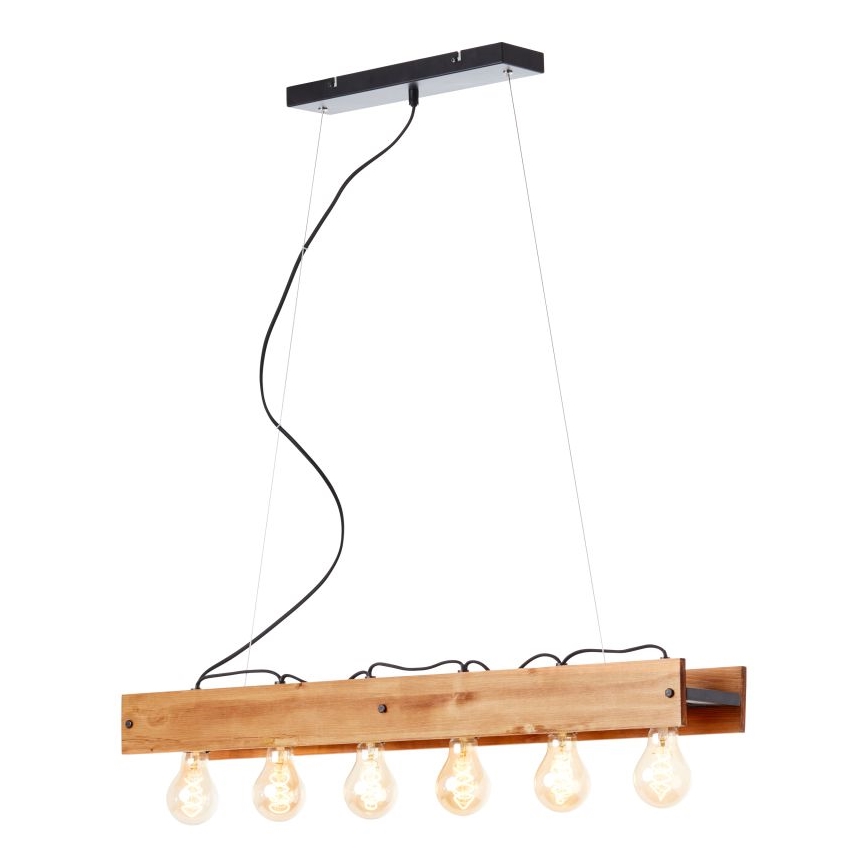 Brilliant - Luster na sajli CALANDRA 6xE27/42W/230V bor