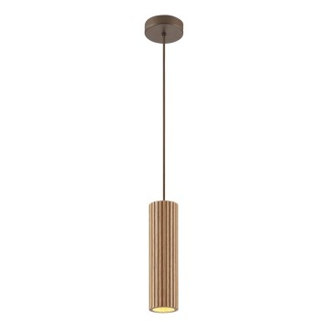 Brilliant - Luster na sajli LAKEWOOD 1xGU10/10W/230V Ø 10 cm smeđa