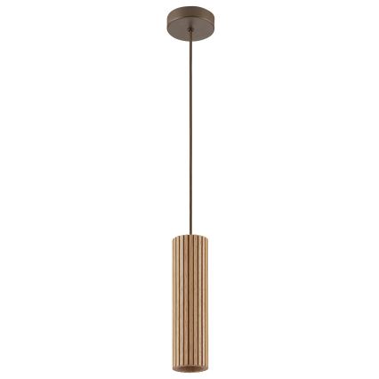 Brilliant - Luster na sajli LAKEWOOD 1xGU10/10W/230V Ø 10 cm smeđa
