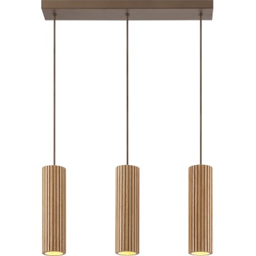 Brilliant - Luster na sajli LAKEWOOD 3xGU10/10W/230V smeđa