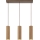 Brilliant - Luster na sajli LAKEWOOD 3xGU10/10W/230V smeđa