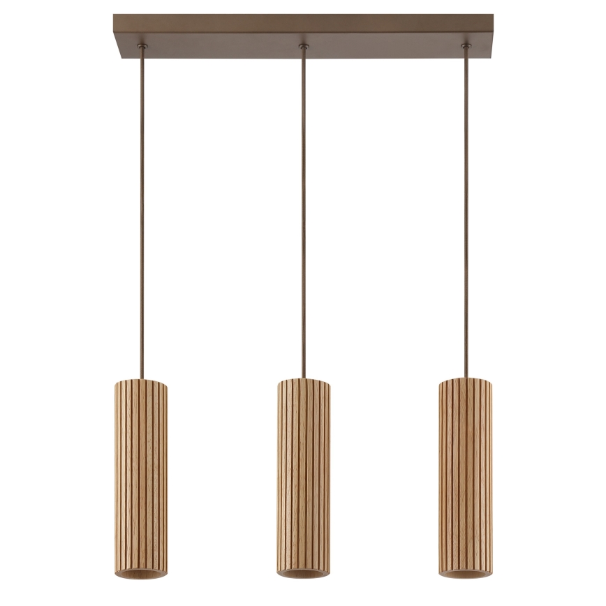 Brilliant - Luster na sajli LAKEWOOD 3xGU10/10W/230V smeđa