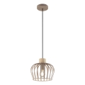 Brilliant - Luster na sajli NORDIC CAGE 1xE27/20W/230V pr. 25 cm bež